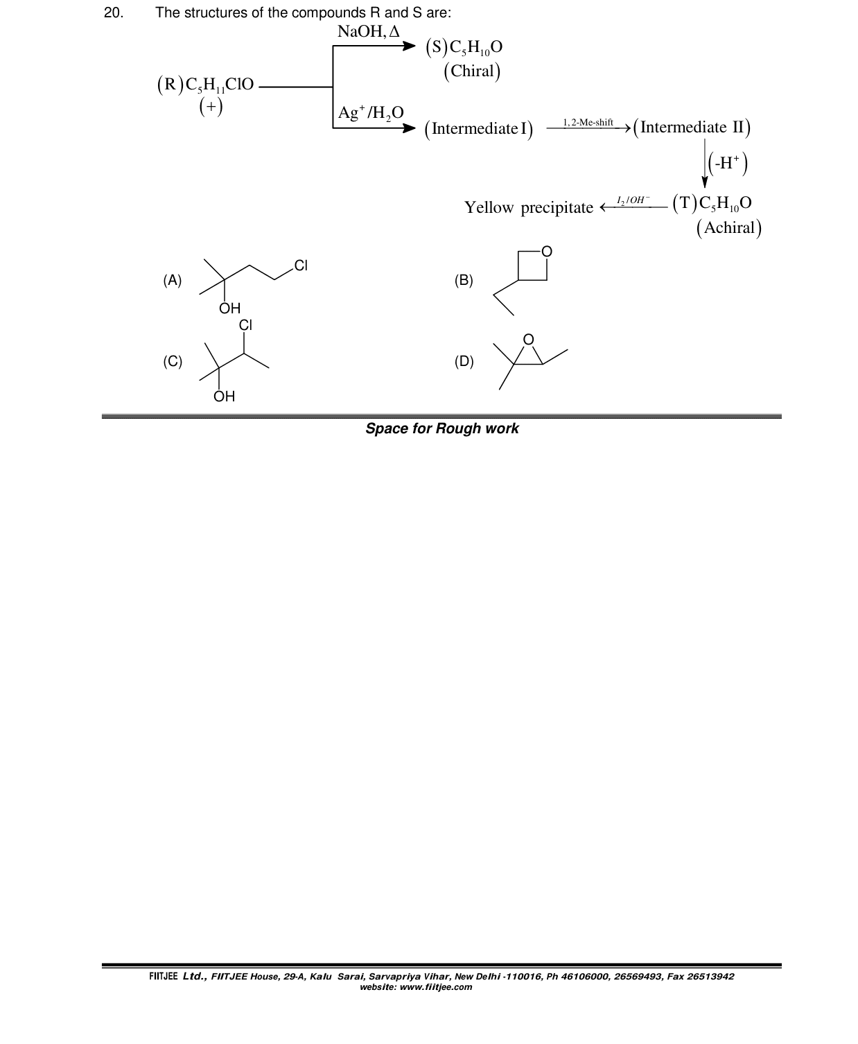 Chemistry diagram for: See image