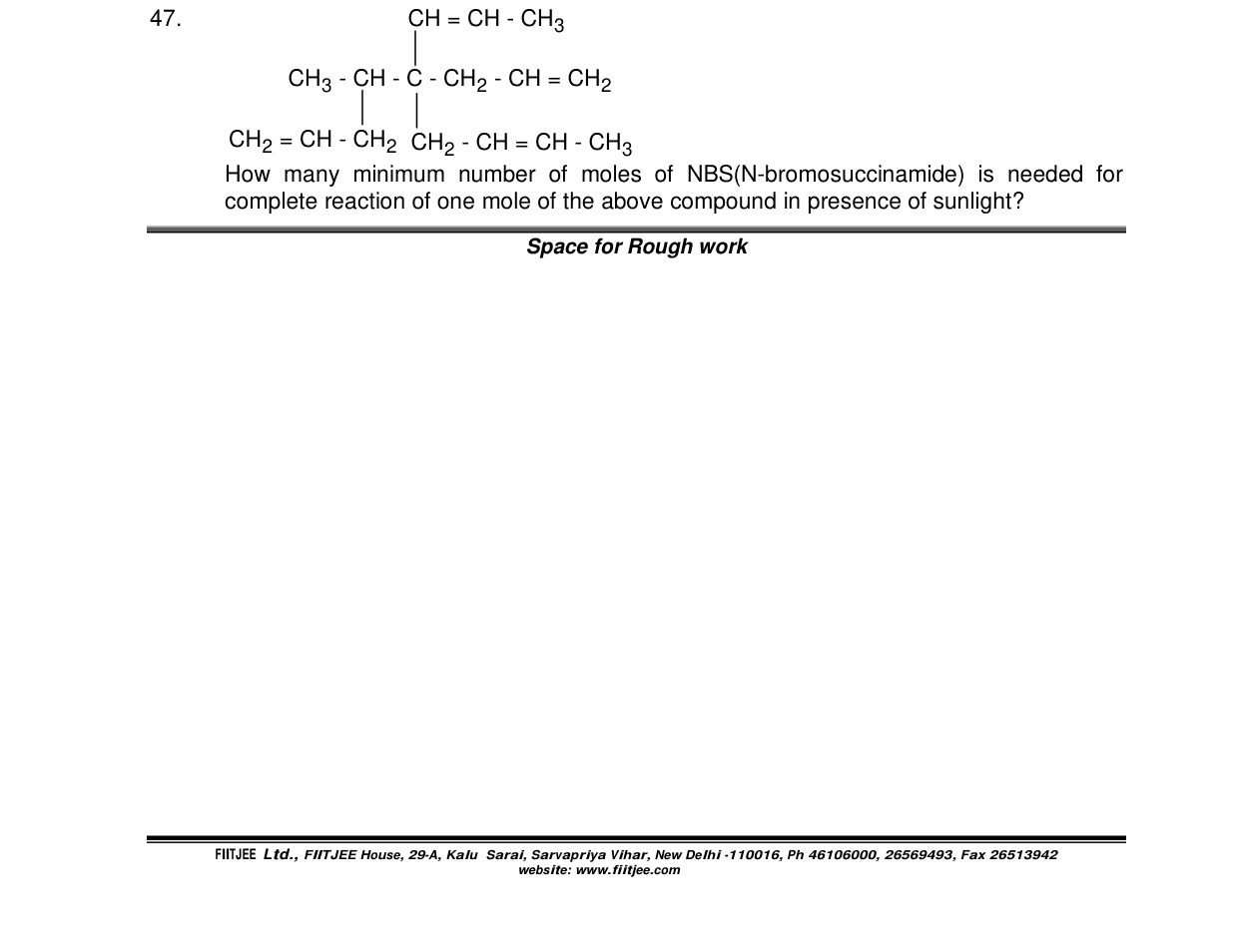 Chemistry diagram for: See image