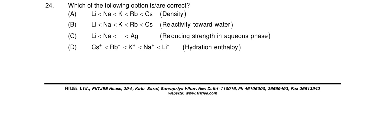 Chemistry diagram for: Which of the following option is/are correct?