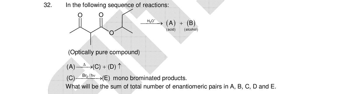 Chemistry diagram for: See image
