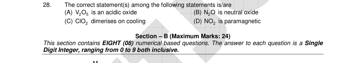 Chemistry diagram for: The correct statement(s) among the following statements is/are