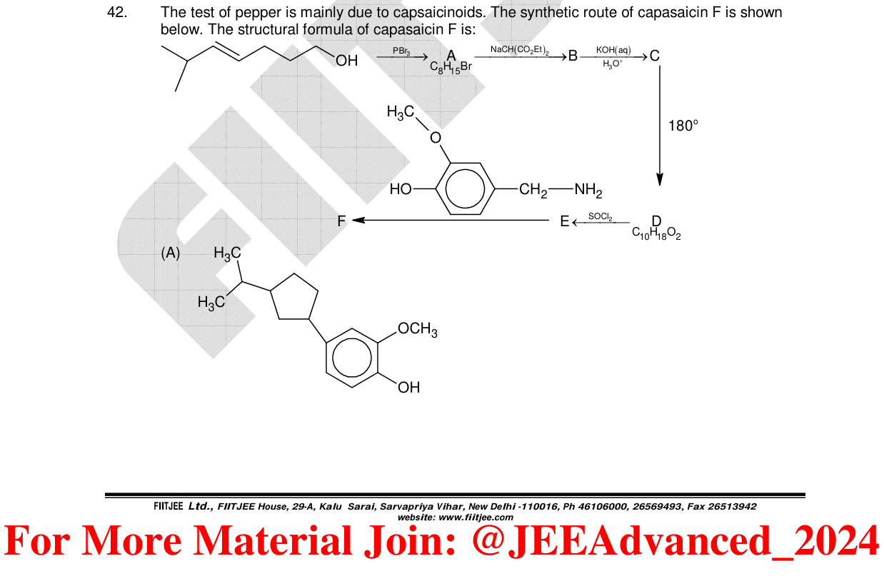 Chemistry diagram for: See image
