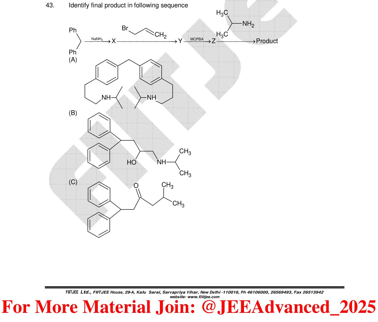 Chemistry diagram for: See image