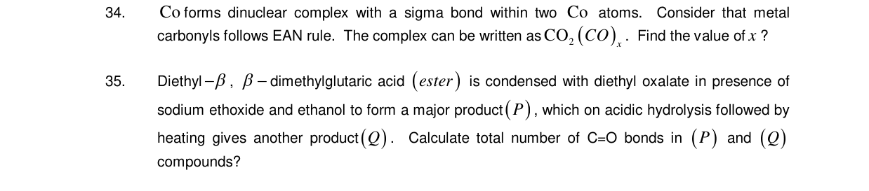 Chemistry diagram for: See image