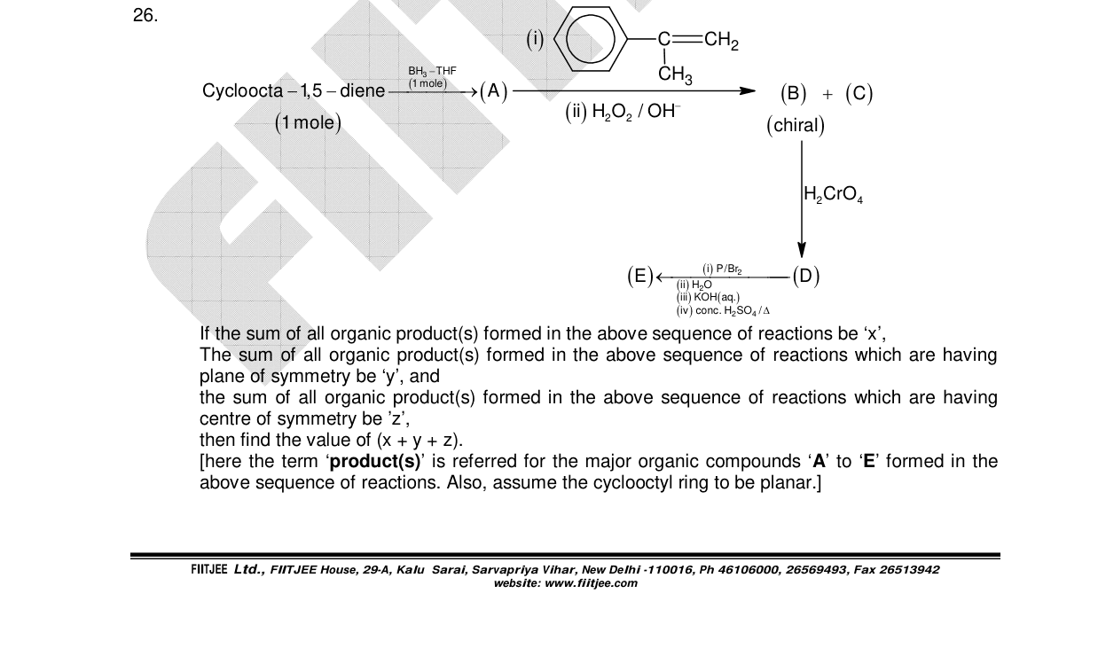 Chemistry diagram for: See image