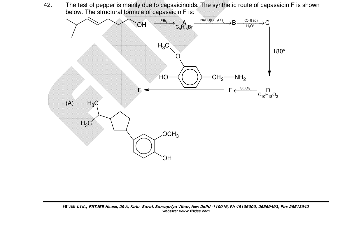 Chemistry diagram for: See image
