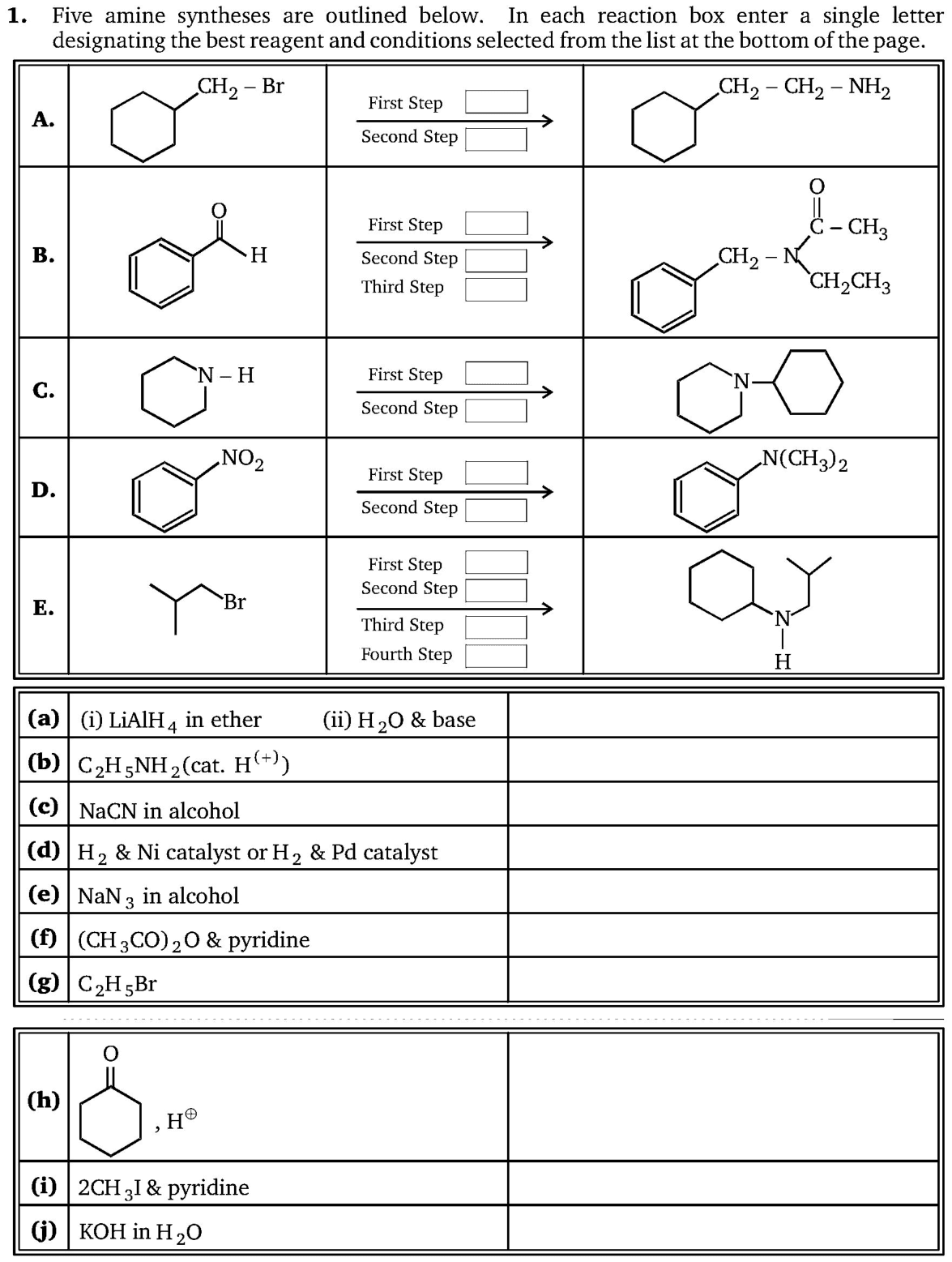 Chemistry diagram for: See image