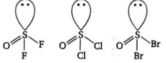 Chemistry diagram for: The bond length of the S—O bond is maximum in which of the following compounds?